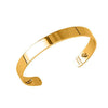 14mm gold Bandeau cuff bracelet, made in France.