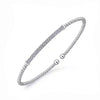 Bujukan Pave Diamond Bar Bracelet in white gold: elegant beaded design with sparkling pave diamonds.
