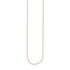 Rose gold chain necklace, delicate and elegant.