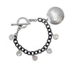 Charm Bracelet in Silver and Rhodium-Evelyn Knight-Swag Designer Jewelry