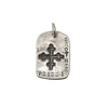 Silver God Tag Brother pendant featuring a cross and Psalm 133:1.