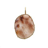 Harriet Stone Red Rutilated Quartz pendant, brown and gold, unique gemstone charm.