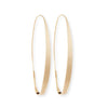 Large gold Magic Gloss hoop earrings
