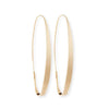 Large gold Magic Gloss hoop earrings