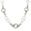 Long Round Silver Link Necklace-Jose Maria Barrera-Swag Designer Jewelry