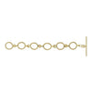 Gold or silver Magdalena necklace extender with twisted rope oval links and a toggle clasp.