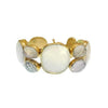 Gold Moonstone bracelet featuring various gemstone accents.