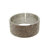 Pave Silver Crystal Cuff-Swag Designer Jewelry-Swag Designer Jewelry