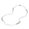 Pearls and Silver Link Necklace-Majorica Pearls-Swag Designer Jewelry