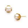 Penelope Large Stud Earrings with Pearl-Julie Vos-Swag Designer Jewelry