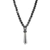 Faceted Onyx Necklace with Silver Drop-Simon Sebbag-Swag Designer Jewelry
