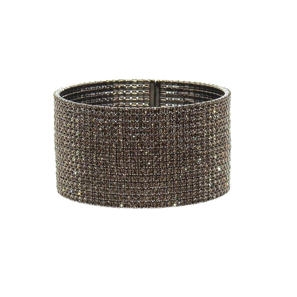 1" Pave Crystal Hematie Cuff-Swag Designer Jewelry-Swag Designer Jewelry