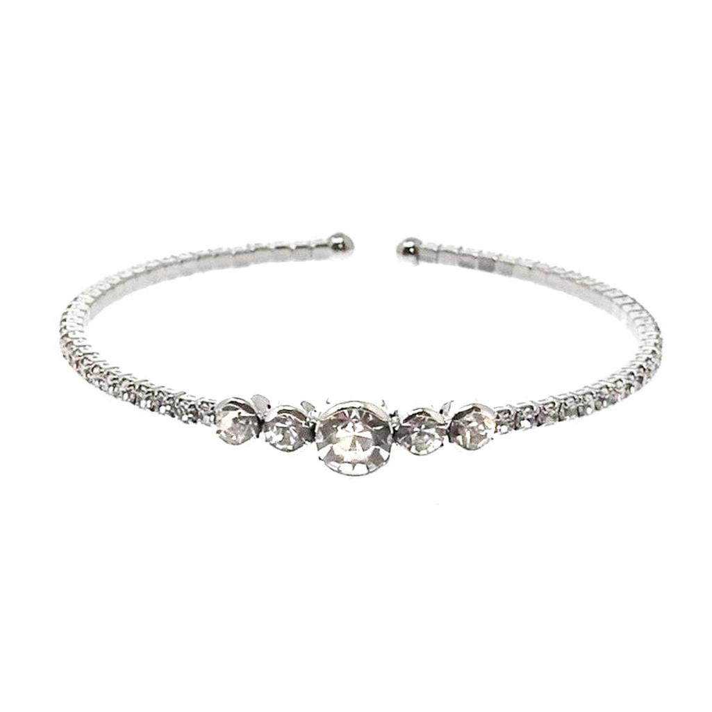 1 Row Crystal Cuff-Theia Jewelry-Swag Designer Jewelry