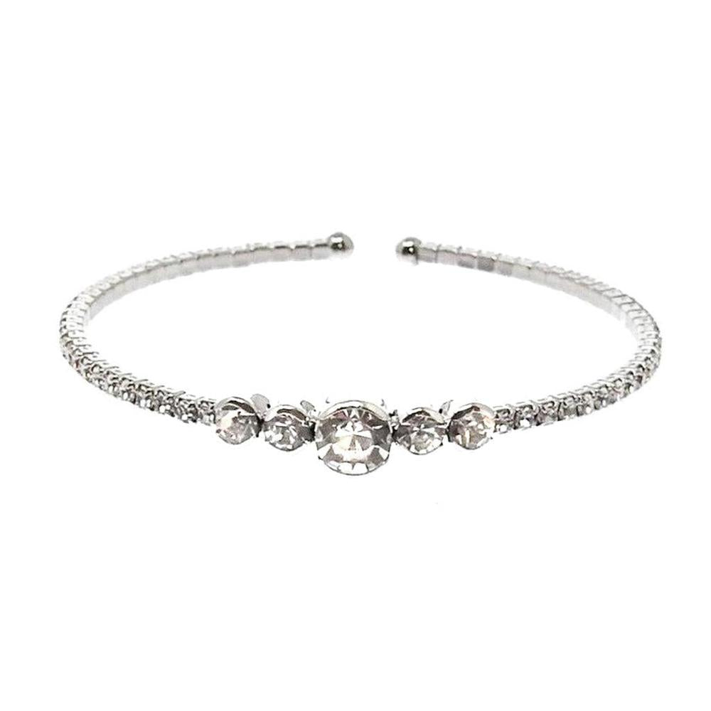 1 Row Crystal Cuff-Theia Jewelry-Swag Designer Jewelry
