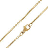 1.5mm 14k yellow gold chain with lobster clasp
