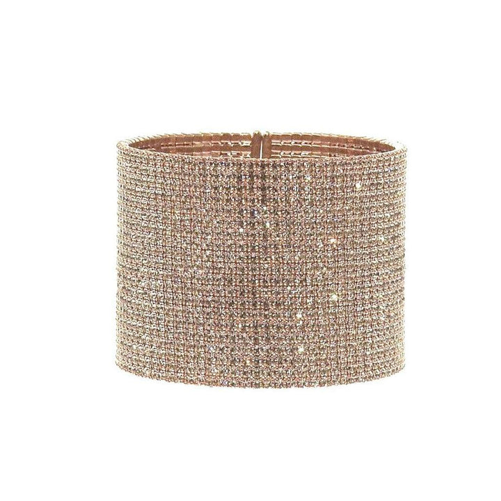 1.75" Flexible Crystal Pave Cuff-Theia Jewelry-Swag Designer Jewelry