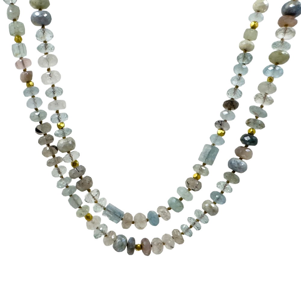 Multi Gem Necklace-Lena Skadesgard-Swag Designer Jewelry