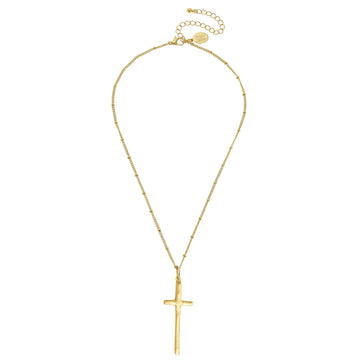 Long Cross on Bead Chain