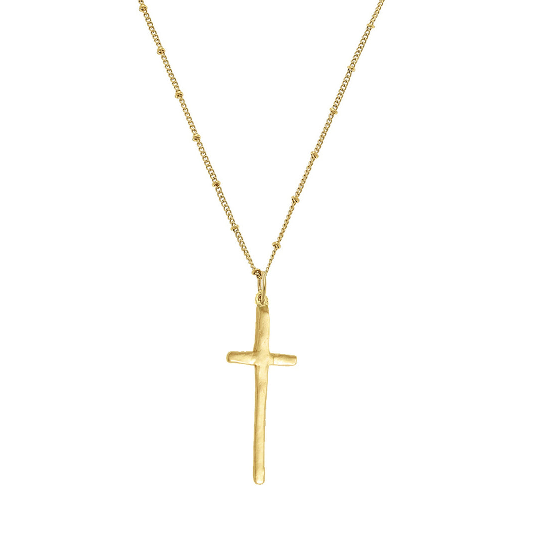 Long Cross on Bead Chain
