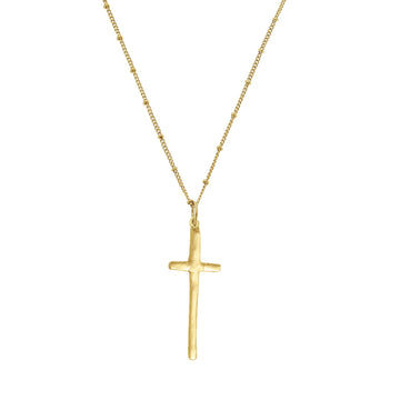 Long Cross on Bead Chain