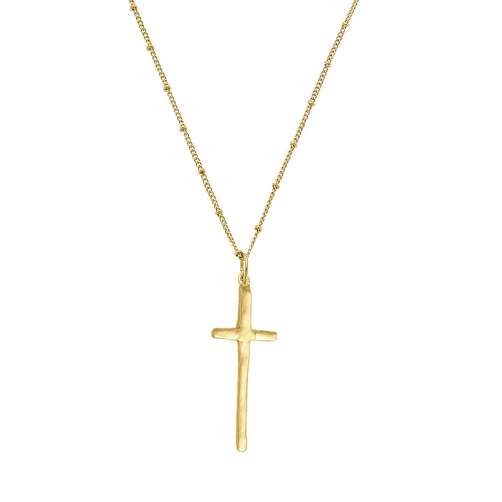 Long Cross on Bead Chain
