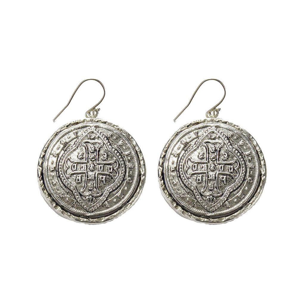 Alcazar Hook Earrings-Virgins Saints and Angels-Swag Designer Jewelry