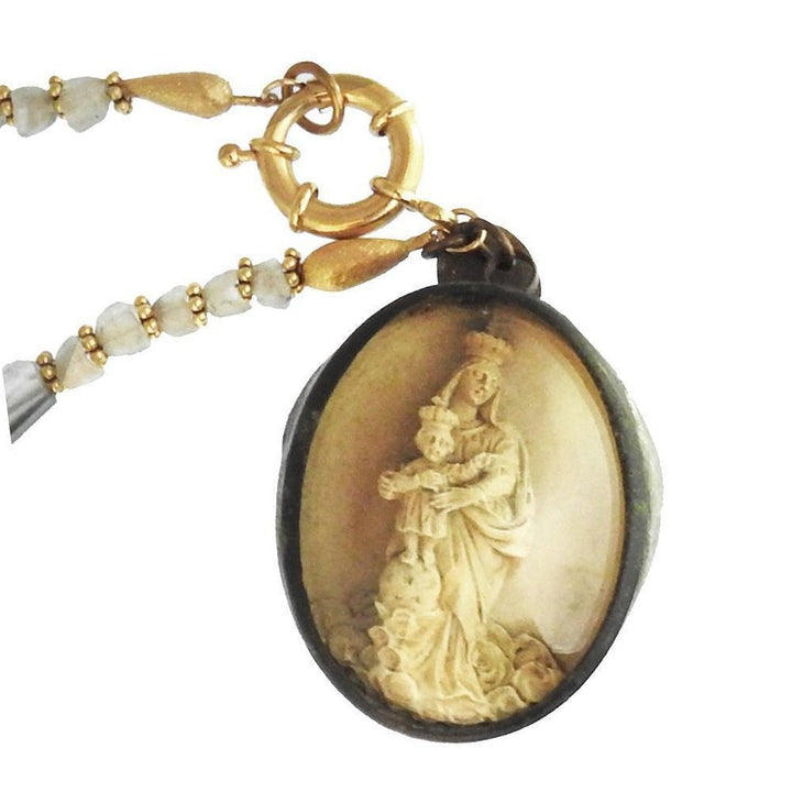 Antique Icon Madonna and Child-Parham & Co-Swag Designer Jewelry