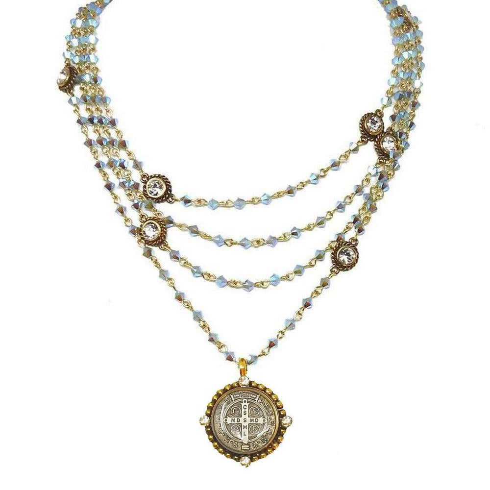Pacific Opal Bicone Magdalena-Virgins Saints and Angels-Swag Designer Jewelry