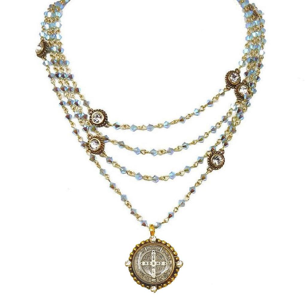 Pacific Opal Bicone Magdalena-Virgins Saints and Angels-Swag Designer Jewelry