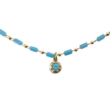 Blue Stationed Bead Necklace-La Vie Parisienne-Swag Designer Jewelry