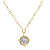 Buffalo Coin Pendant on Paper Clip Chain-Susan Shaw-Swag Designer Jewelry