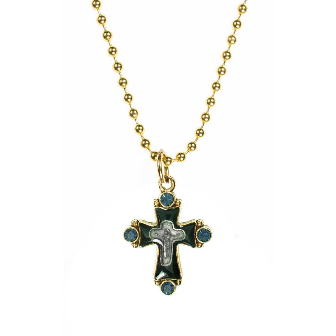 Original Cross Charm in Gold-Virgins Saints and Angels-Swag Designer Jewelry