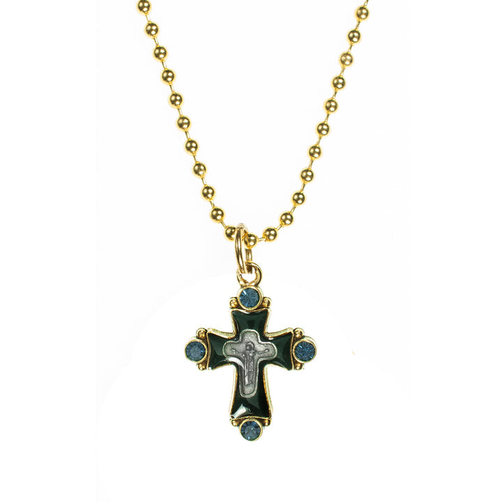 Original Cross Charm in Gold-Virgins Saints and Angels-Swag Designer Jewelry