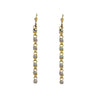 Chain Dangle Earrings with Crystal Accents-La Vie Parisienne-Swag Designer Jewelry