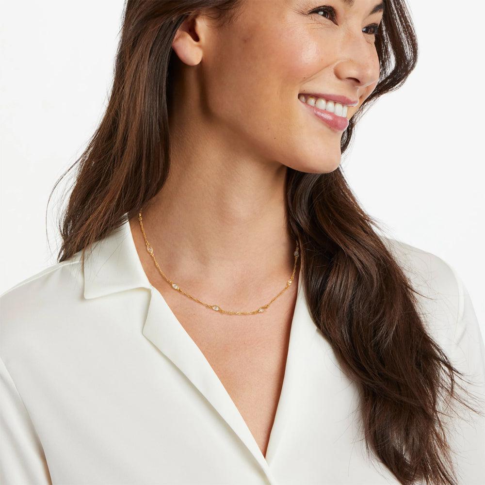 Charlotte Delicate Station Necklace-Julie Vos-Swag Designer Jewelry