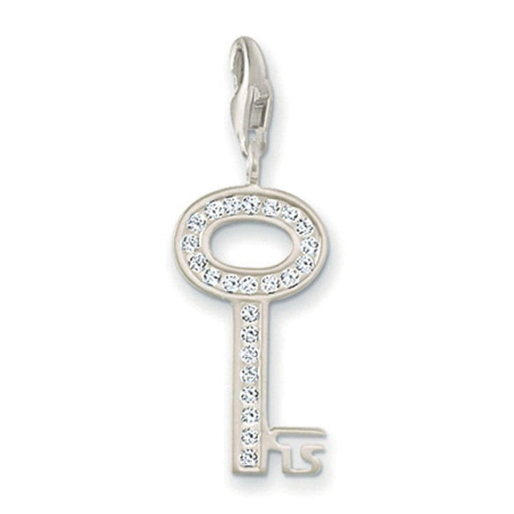 Charm 0010 Clear Zirconia Key-Thomas Sabo-Swag Designer Jewelry