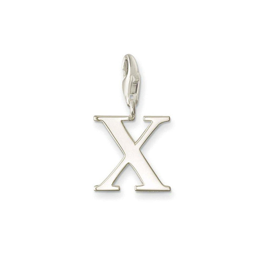 Silver Charm 0198 Letter X pendant

