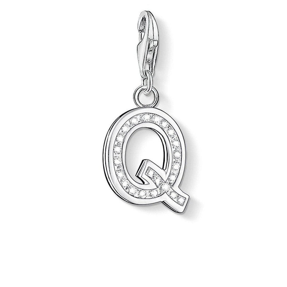 Charm 0239 Pave Letter Q-Thomas Sabo-Swag Designer Jewelry