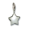 Charm 0294 Star: Silver star charm with clip.
