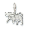 Sterling silver Taurus bull charm, 0585
