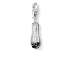 Charm 0886 black flat shoe pendant, Thomas Sabo sterling silver charm with onyx detail.
