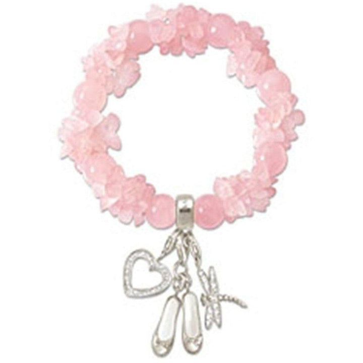 Charm Bracelet Pink Quartz Beads-Thomas Sabo-Swag Designer Jewelry