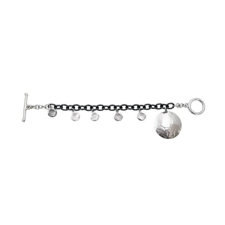 Charm Bracelet in Silver and Rhodium-Evelyn Knight-Swag Designer Jewelry