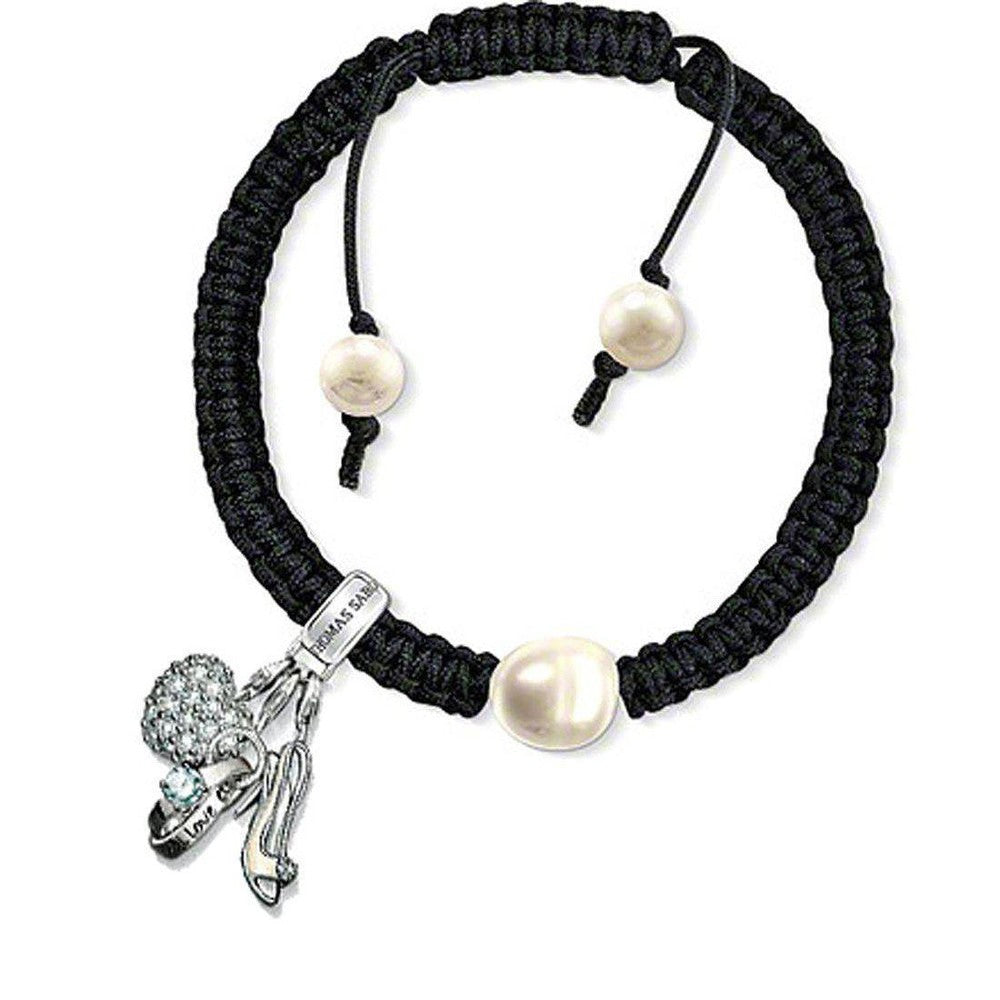 Charm Bracelet with Pearl-Thomas Sabo-Swag Designer Jewelry