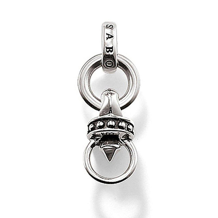 Chrome Hearts Charm Carrier Rebel At Heart sterling silver pendant

