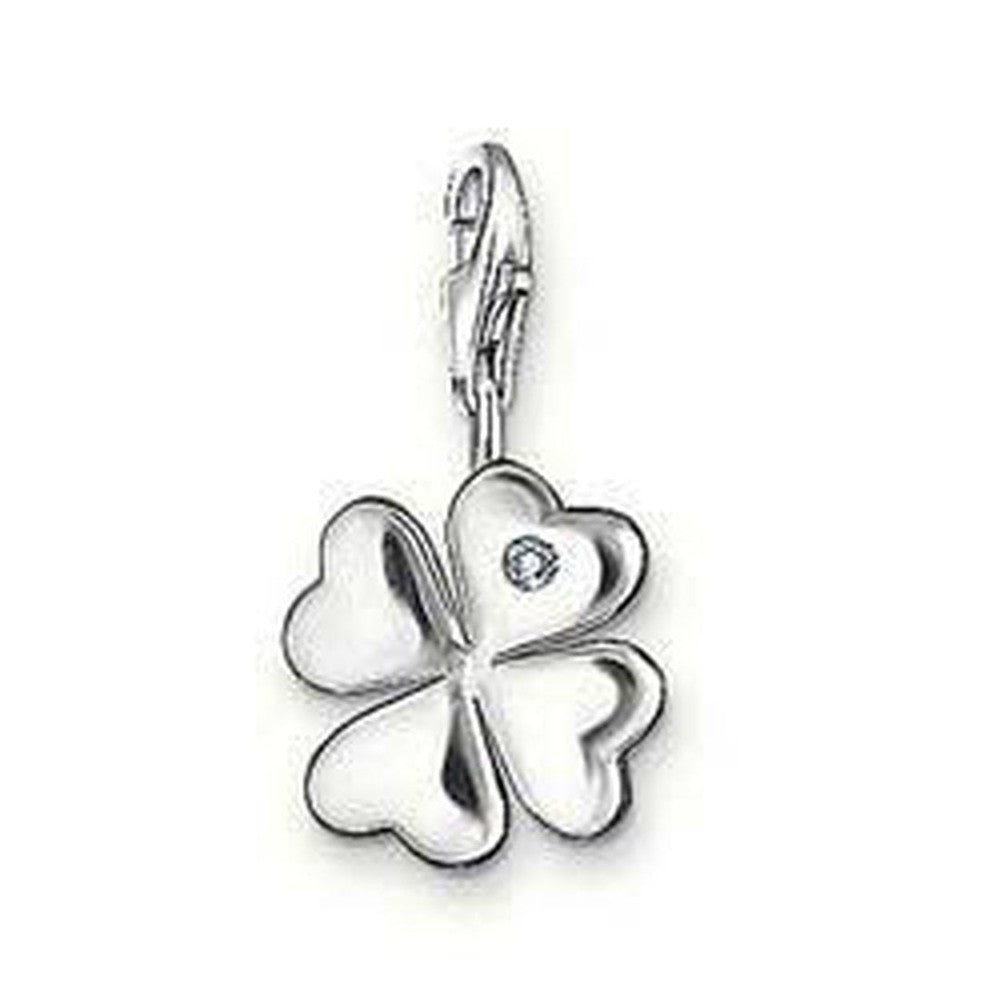 Charm Dc0006 Diamond Clover Leaf-Thomas Sabo-Swag Designer Jewelry