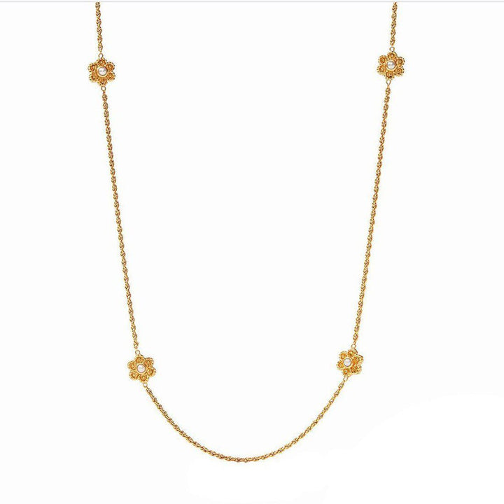 Colette Pearl Station Necklace-Julie Vos-Swag Designer Jewelry