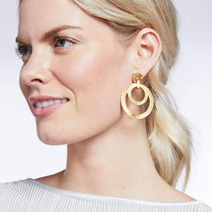 Crescent Statement earrings-Julie Vos-Swag Designer Jewelry