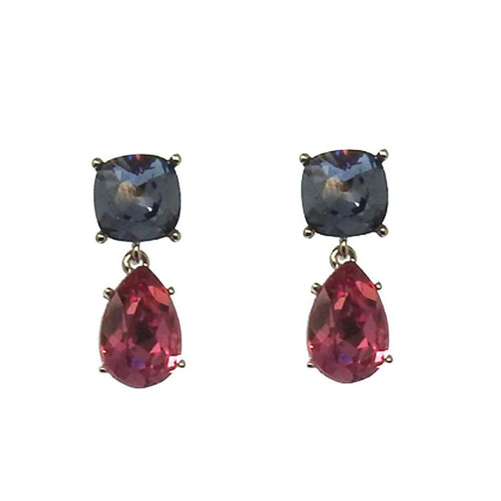 Crystal tier Drop Earrings-Swag Designer Jewelry-Swag Designer Jewelry