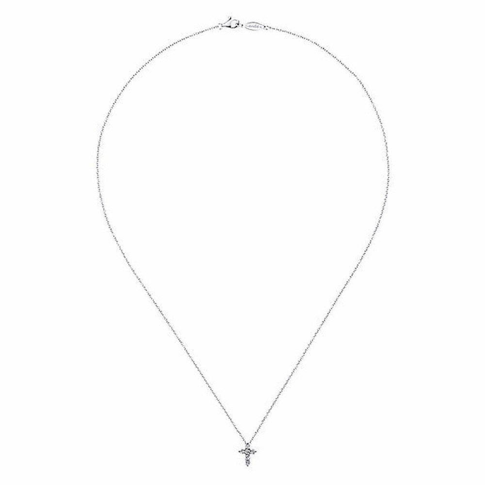 Diamond Cross Necklace-Gabriel & Co-Swag Designer Jewelry